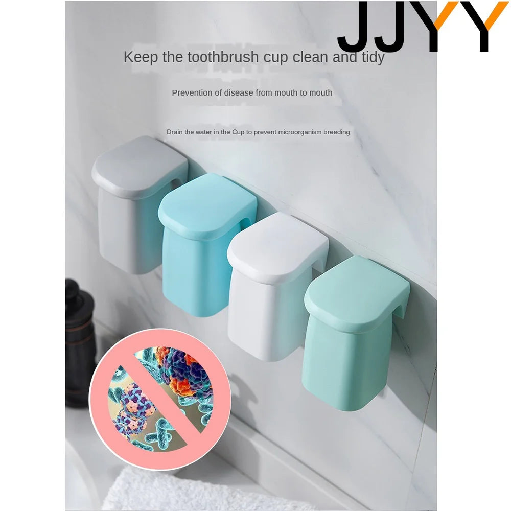 Magnetic Suction Mouthwash Cup Wall Mounted Magnet Toothbrush