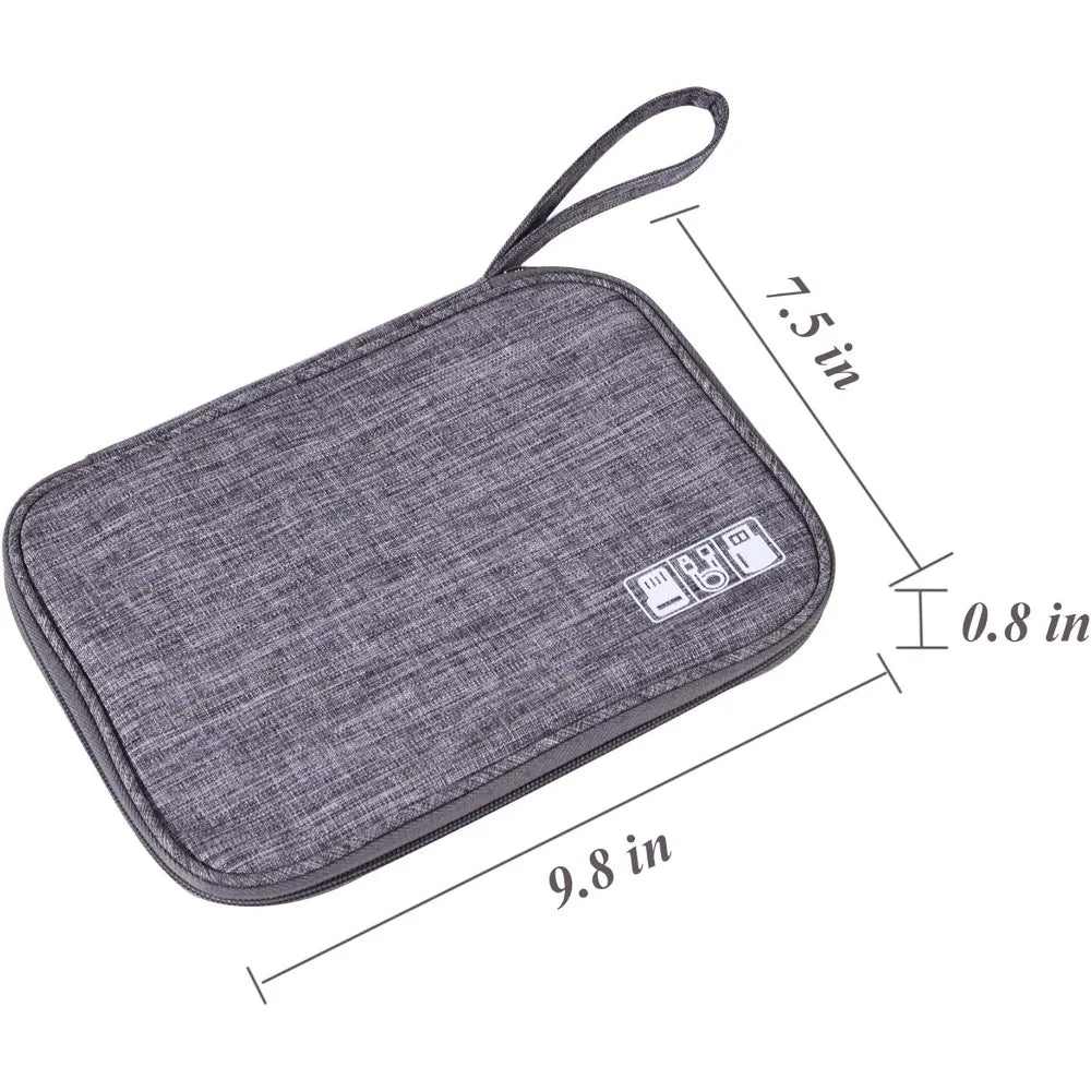 Electronics Organizer Bag Waterproof Carrying Pouch