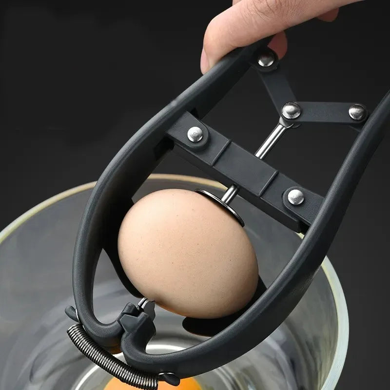 Egg Cracker Egg Separator Stainless Steel Handheld Egg Opener